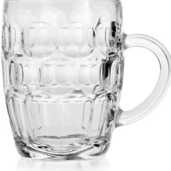 Kufle do piwa 540 ml Galicja Nixon z uchem szklany zestaw kufli 6 sztuk