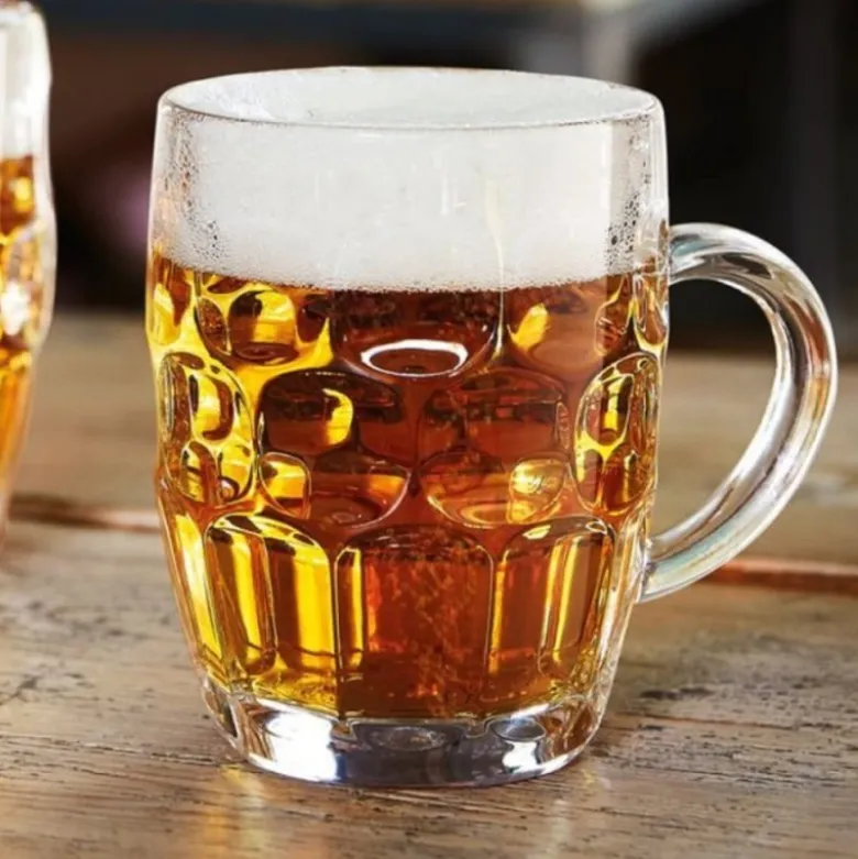 Kufle do piwa 540 ml GierekHoff Beer z uchem szklany zestaw kufli 6 sztuk