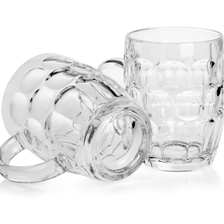 Kufle do piwa 540 ml GierekHoff Beer z uchem szklany zestaw kufli 6 sztuk