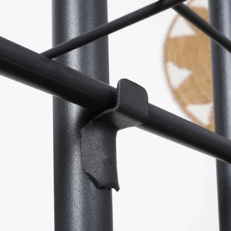 Kwietnik metalowy 142 cm czarny 8-poziomowy stojak na kwiaty i dekoracje Vilde