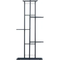 Kwietnik metalowy 96 cm czarny 5-poziomowy stojak na kwiaty i dekoracje Vilde