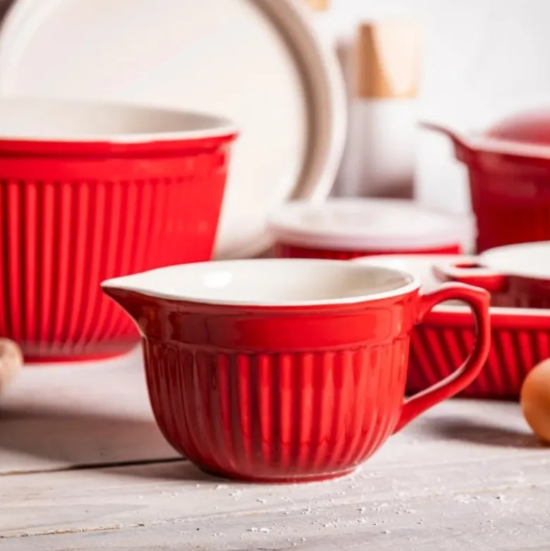 Miska ceramiczna z uchwytem i wylewką czerwona 13,5 cm Altom Design Red Chilli