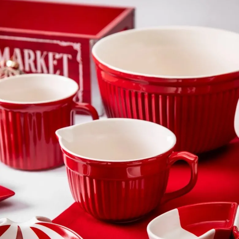 Miska ceramiczna z uchwytem i wylewką czerwona 13,5 cm Altom Design Red Chilli