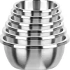 Miski metalowe komplet 6 misek Krisberg ze stali nierdzewnej 18/20/22/24/26/28 cm