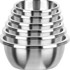 Miski metalowe komplet 6 misek Krisberg ze stali nierdzewnej 18/20/22/24/26/28 cm