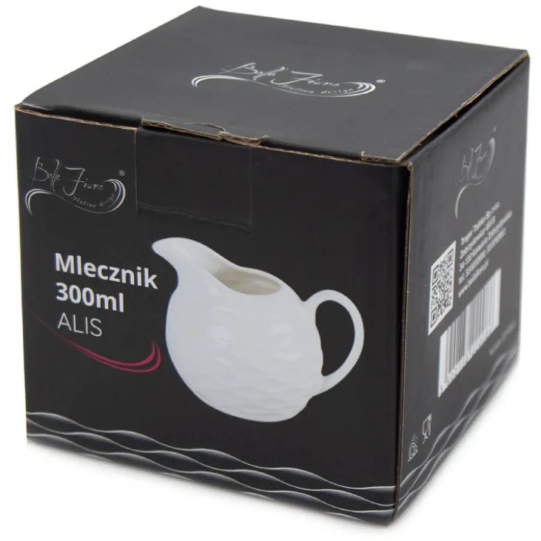 Mlecznik porcelanowy 300 ml dzbanuszek na mleko śmietankę Alis Bella Fiore Tragar 42393