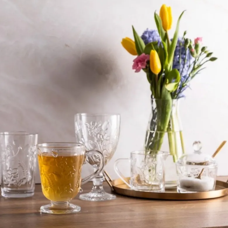 Mlecznik szklany 200 ml Altom Rosalie kwiatowy wzór