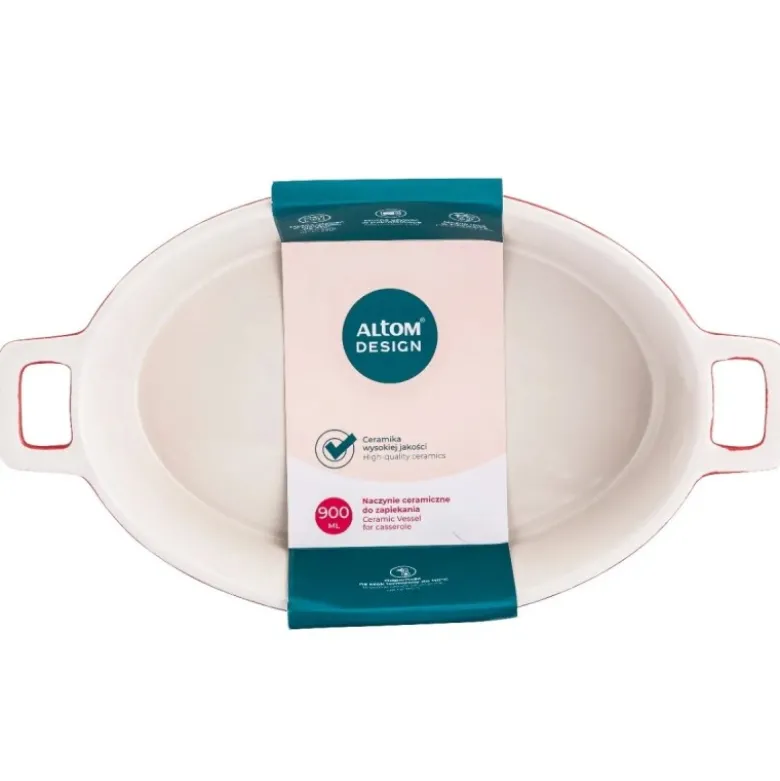 Naczynie do zapiekania ceramiczne 27 cm czerwone Altom Design Red Chilli