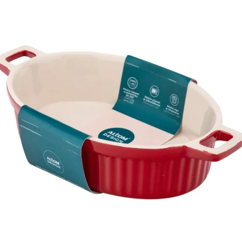 Naczynie do zapiekania ceramiczne 27 cm czerwone Altom Design Red Chilli