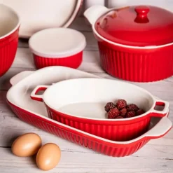 Naczynie do zapiekania ceramiczne 27 cm czerwone Altom Design Red Chilli