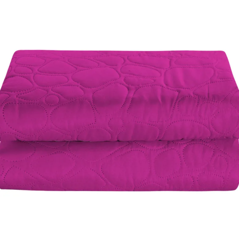 Narzuta na łóżko pikowana 170x210 cm Cotton World fuksja 2664