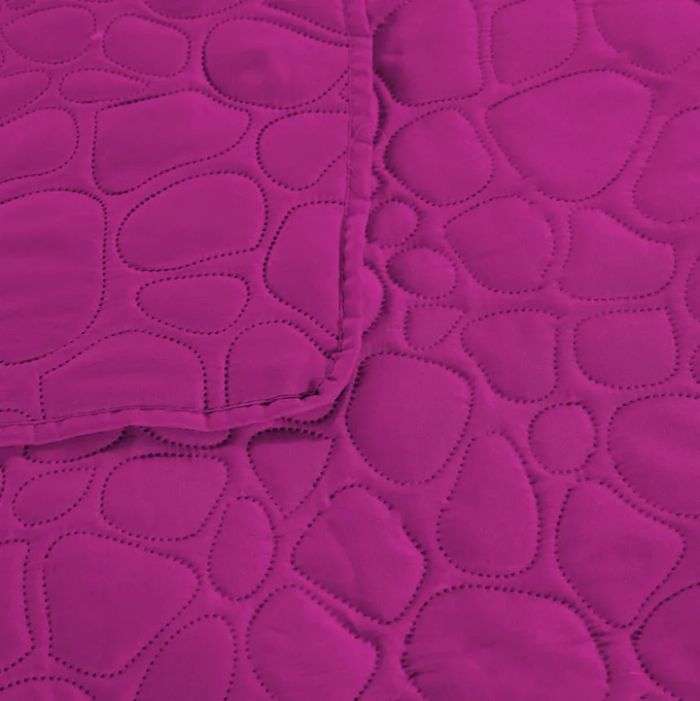 Narzuta na łóżko pikowana 170x210 cm Cotton World fuksja 2664