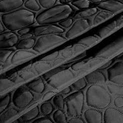 Narzuta na łóżko pikowana 200x220 cm Cotton World czarna 2613