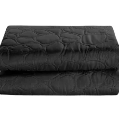 Narzuta na łóżko pikowana 200x220 cm Cotton World czarna 2613