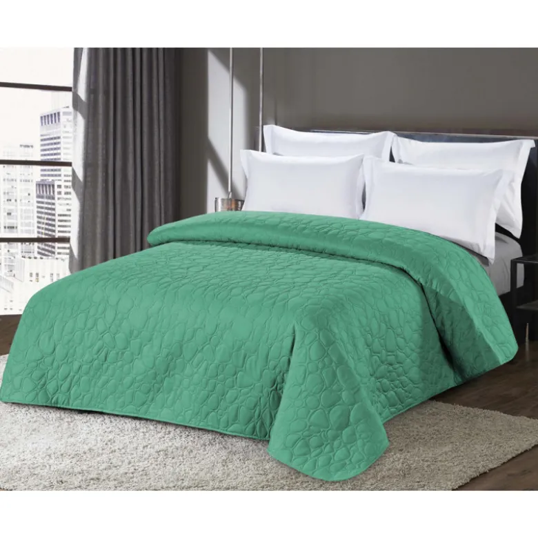Narzuta na łóżko pikowana 170x210 cm Cotton World jasno-zielona 2663