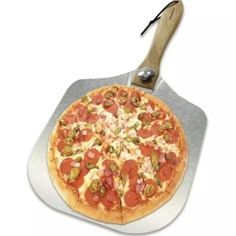 Łopatka do pizzy stalowa szufla duża taca 30.5 cm kwadratowa Kinghoff KH 7641