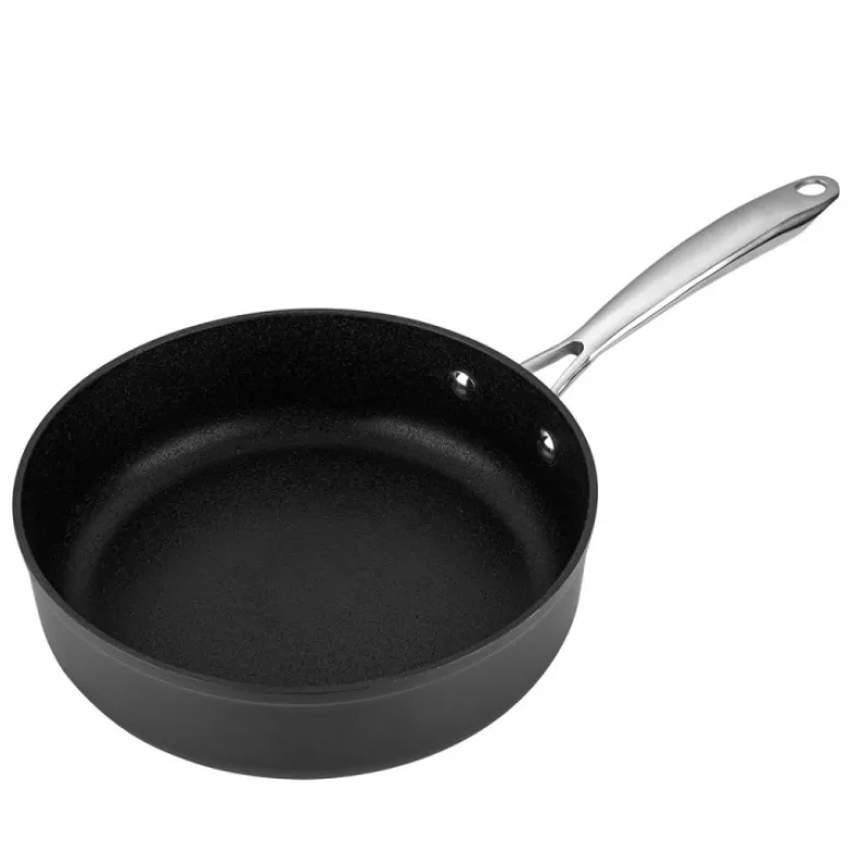 Patelnia aluminiowa głęboka na indukcję i gaz Florina Stix czarna aluminium 24 cm 2,5 l