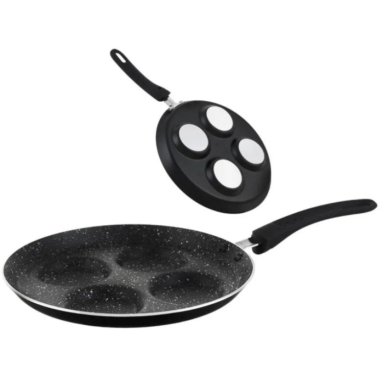 Patelnia do jajek KingHoff KH 3928 Granitowa placków 24 cm