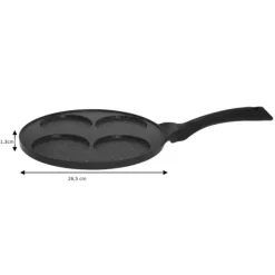 Patelnia do mini naleśników 26cm powłoka marmurowa KH 1671 Kinghoff