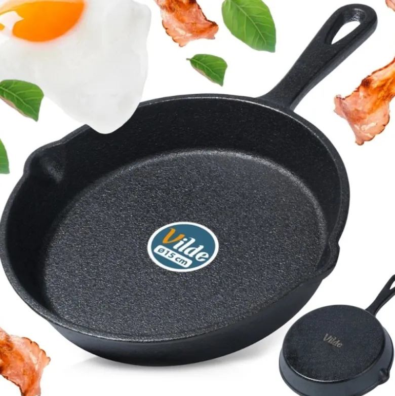 Patelnia żeliwna CAST LINE mała 15 cm na indukcje gaz ognisko Vilde