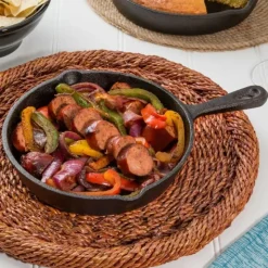 Patelnia żeliwna 25 cm GierekHoff Żeliwna Tradycja na indukcję gaz ognisko do steków ciężka głęboka GH 8001