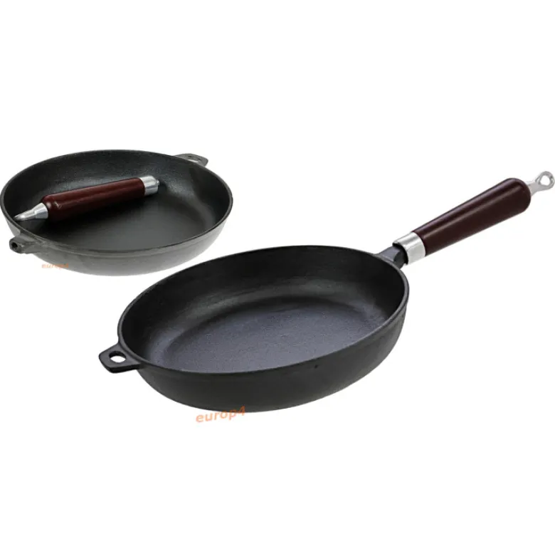 Patelnia żeliwna 24 cm Krisberg KR 2565 z pokrywką ciężka na indukcję