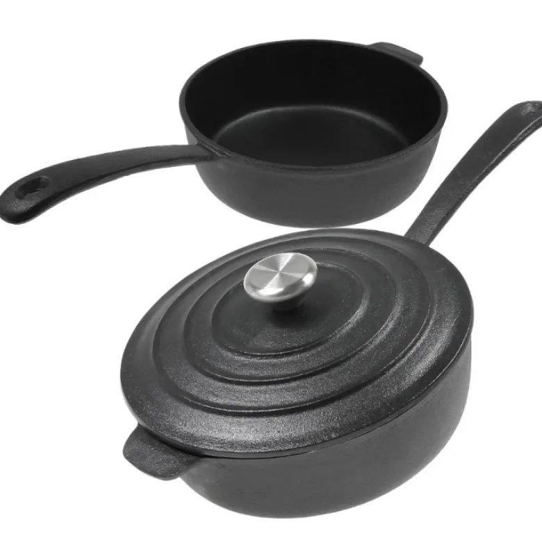 Patelnia żeliwna Krisberg KR 2571 ciężka 24 cm indukcja gaz