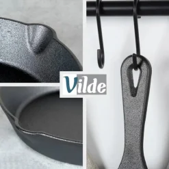 Patelnia żeliwna z silikonową nakładką CAST LINE 25 cm indukcje gaz ognisko Vilde