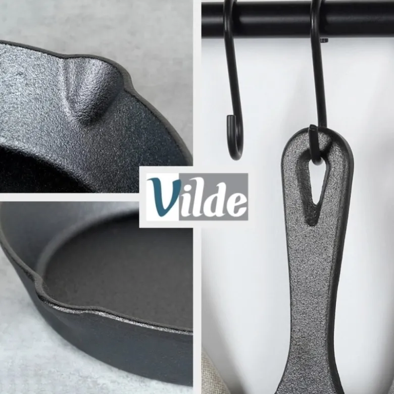 Patelnia żeliwna z silikonową nakładką CAST LINE 25 cm indukcje gaz ognisko Vilde