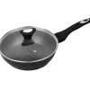 Patelnia głęboka z pokrywką 20 cm mała Krisberg KR 2677 powłoka marmurkowa indukcyjna gaz