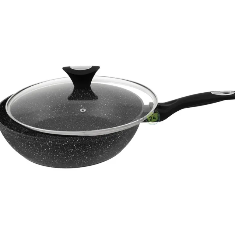 Patelnia głęboka z pokrywką Klausberg KB 7296 Granitowa indukcyjna 28 cm