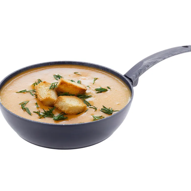 Patelnia głęboka z powłoką marmurową duża 32 cm WOK indukcja KM 4137 Kamille