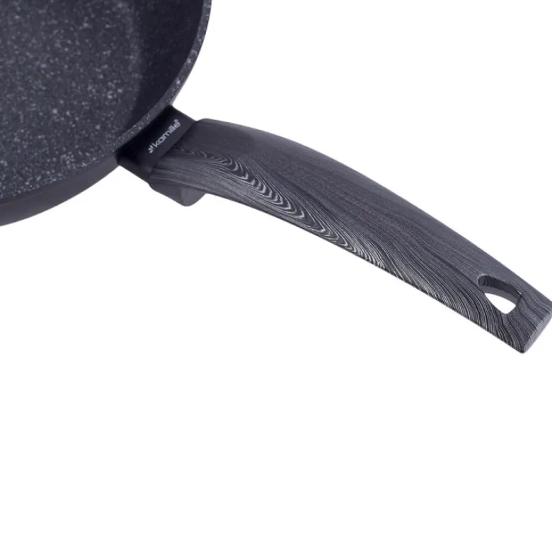 Patelnia głęboka z powłoką marmurową duża 32 cm WOK indukcja KM 4137 Kamille