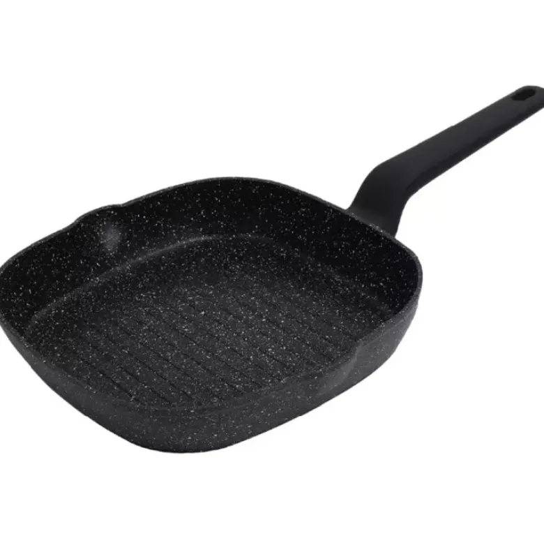 Patelnia grillowa kwadratowa 24 cm z powłoką marmurkową Klausberg KB 7661