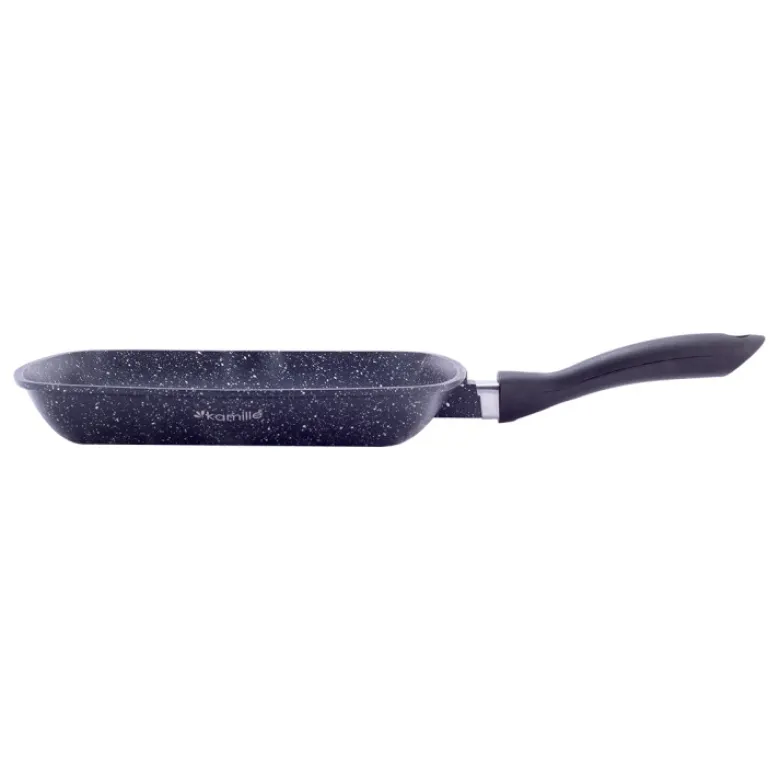 Patelnia grillowa kwadratowa z powłoką marmurowa 28 cm KM 4431 Kamille