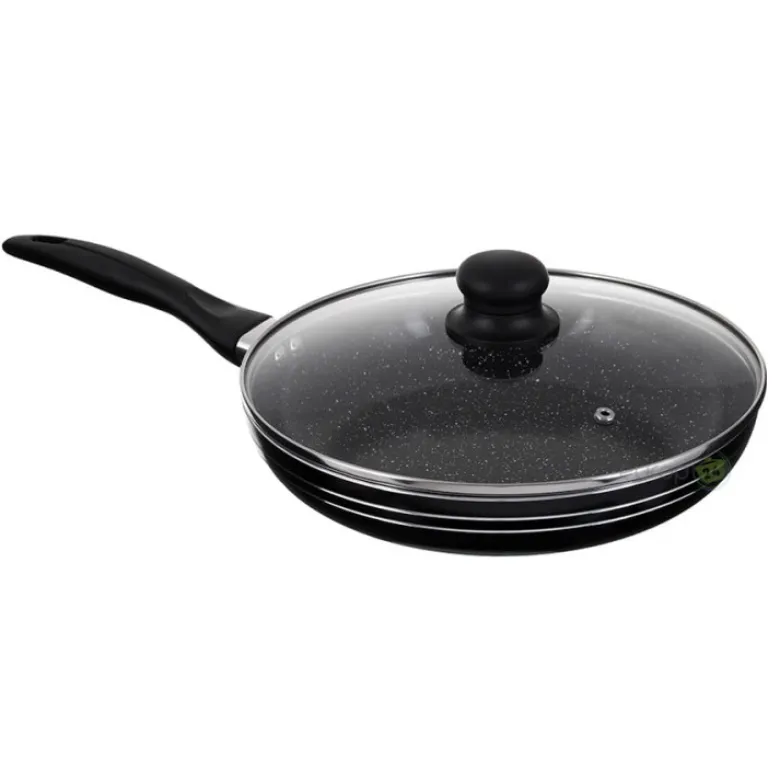 Patelnia na indukcję Edenberg EB 765 - 22cm MARMUR + pokrywka