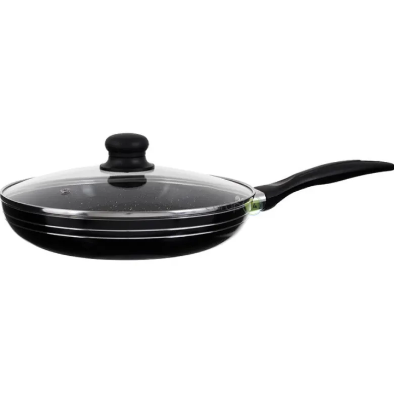 Patelnia na indukcję Edenberg EB 765 - 22cm MARMUR + pokrywka
