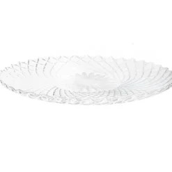 Patera 25 cm talerz szklany duży GierekHoff Solari na ciasto deser