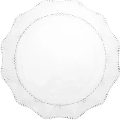 Patera szklana 33 cm Altom Design Vivienne duży talerz na ciasto desery