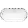 Patera szklana owalna na ciasto tort 25 x 13 cm Altom Design Bloom