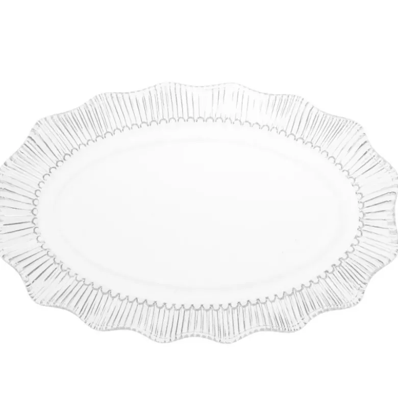 Patera szklana 33x20 cm Altom Design Vivienne duży talerz na ciasto desery