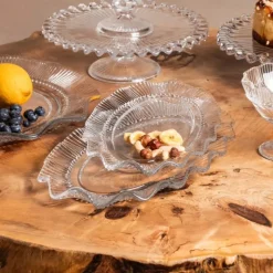 Patera szklana 33x20 cm Altom Design Vivienne duży talerz na ciasto desery