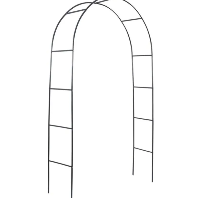 Pergola ogrodowa 145x235 cm metalowa w formie łuku na rośliny pnące Vilde
