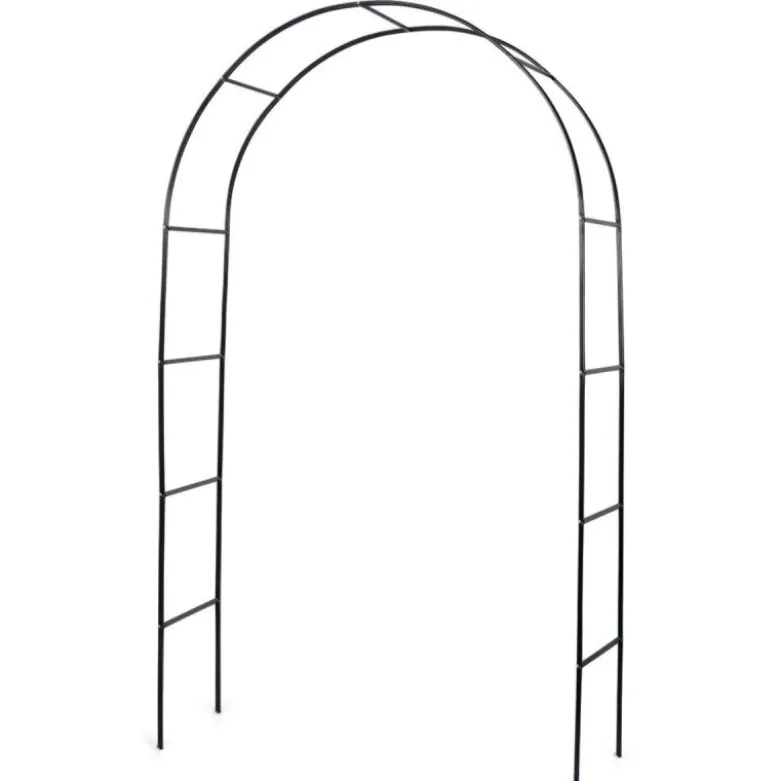 Pergola ogrodowa 145x235 cm metalowa w formie łuku na rośliny pnące Vilde