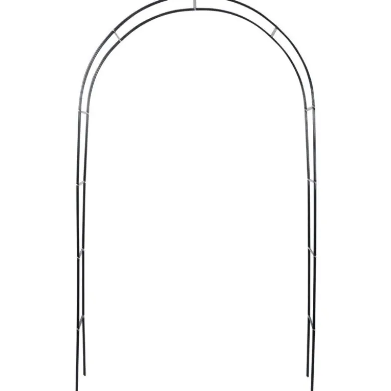Pergola ogrodowa 145x235 cm metalowa w formie łuku na rośliny pnące Vilde