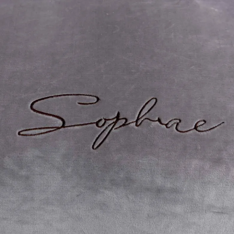 Pościel haftowana 200x220 mikrofibra "miś" Cotton World gruba 3 części 2879 szara