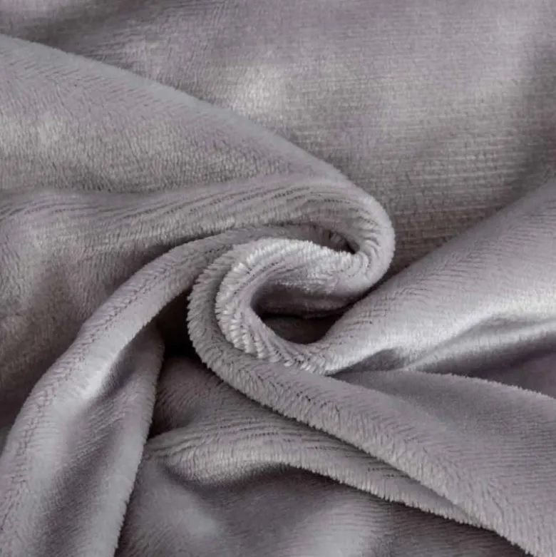 Pościel haftowana 200x220 mikrofibra "miś" Cotton World gruba 3 części 2879 szara