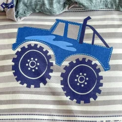 Pościel 140x200 bawełna satynowa dwustronna GierekHoff gruba 2 części GH 3181 Monster Truck