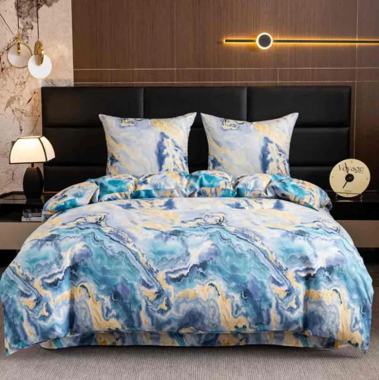 Pościel 220x200 bawełna satynowa dwustronna Cotton World gruba 3 części AML 3082