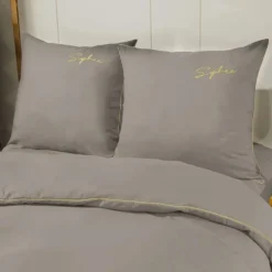 Pościel 140x220 haftowana mikrofibra Cotton World gruba komplet 2 części 2607